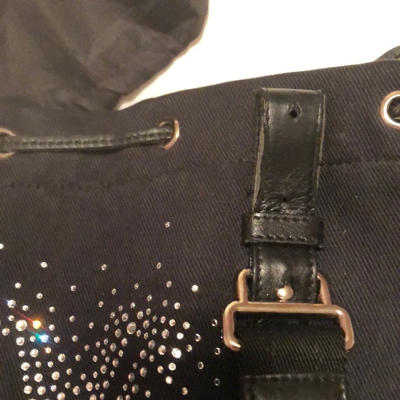 Authentic YSL swarovski black handbag tote - Picture 5 of 8